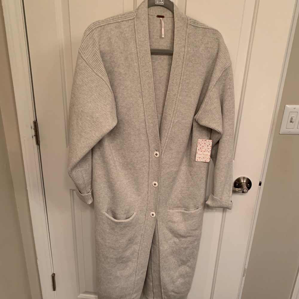 Free People “Run to You” duster cardigan NWT